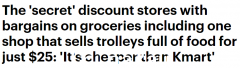 “比凯马特便宜！”澳洲女子发现宝物折扣店，一车杂货只需25元（视频/照片）
