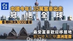 中国今年将流失13500位亿万富翁，居全球首位！富豪选择移民澳洲（图）