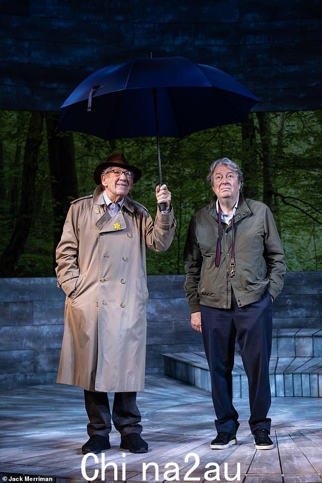 PATRICK MARMION:对于代表性不足的少数群体来说,这个怎么样?84 岁的 Ian McKellen 和即将成为 70 岁的 Roger Allam 在一部温和的碳酸喜剧中,讲述了一对坠入爱河的老家伙walking their dogs