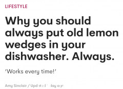 澳洲妈妈分享秘诀：只用半个柠檬就能轻松搞定油腻的餐具...（图）