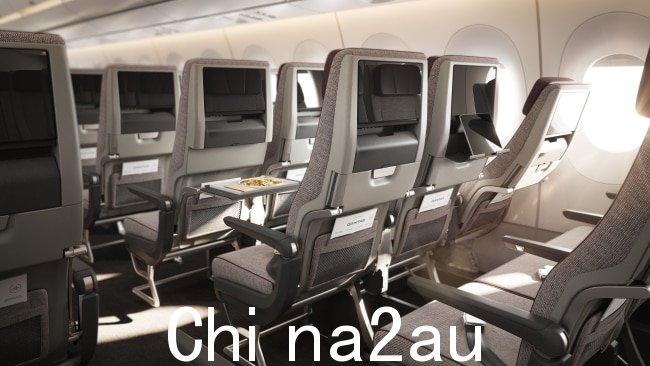 The 140 个座位的经济舱将为乘坐长达 22 小时的直飞航班的客户提供服务。图片：Supplied