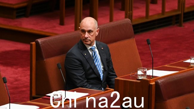 反对党领袖 Peter Dutton 呼吁维多利亚州参议员 David Van 因针对三项指控而辞职他。图片：NCA NewsWire / Martin Ollman