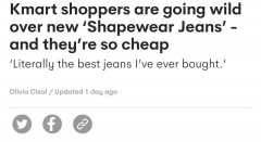 只需 30 美元！ Kmart新款高弹牛仔裤大受欢迎，百搭又显瘦，妈妈们趋之若鹜（合影）