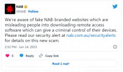 澳洲某大型银行警告：千万不要点击官网的这个链接！ 2.29亿澳人被骗（图）