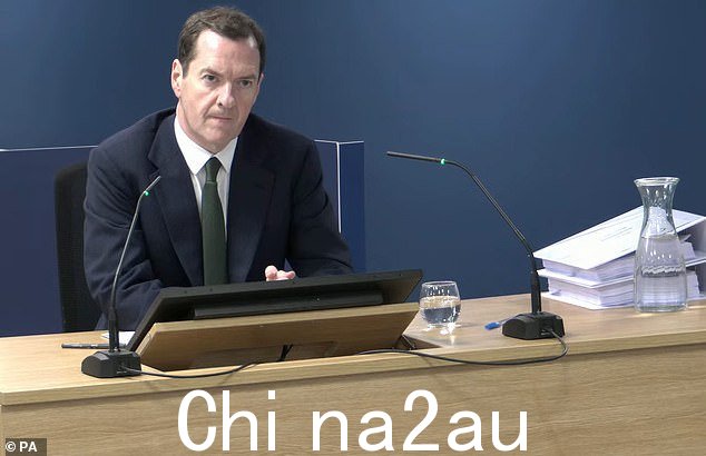 George Osborne 在向官方 Covid Inquiry 提供证据时质疑学校是否应该在英国的冠状病毒封锁期间关闭