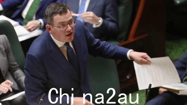 Daniel Andrews on周二,政府将很快宣布假释改革。图片:NCA NewsWire / David Crosling
