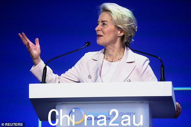 Ursula von der Leyen 还告诉会议,她“毫无疑问”乌克兰将加入欧盟