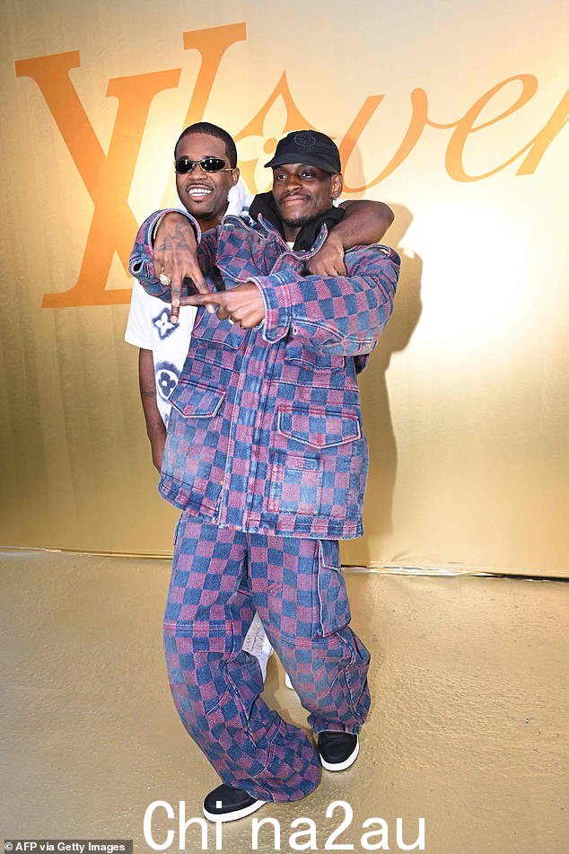 有趣:美国说唱歌手 A$AP Ferg (L) 和美国说唱歌手 A$AP Nast 合影