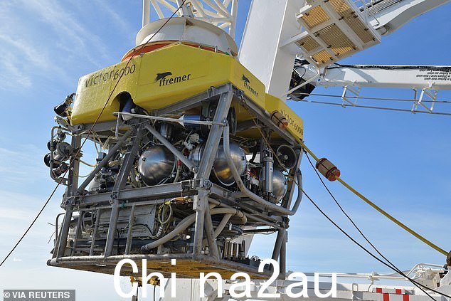 Victor 6000 是法国无人驾驶 ROV,由 L'Atalante 船部署,深度可达 20,000 英尺