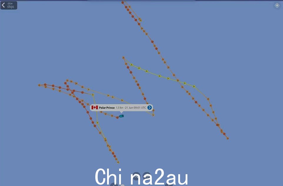 泰坦的母舰极地王子号自周日以来一直在该地区进行搜索,并在该地区进行之字形搜索。至少有十艘船在泰坦尼克号上方的海域