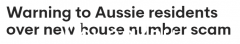 警报！澳洲各地都有“门牌号骗局”，冒充市政工作人员刷漆，向房主索要50澳元费用（图）