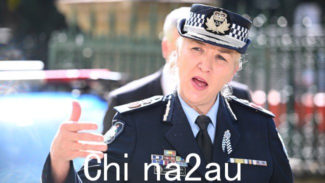 昆士兰州警察局长卡塔琳娜·卡罗尔(Katarina Carroll)表示,逮捕的愿景是“面对”的。图片:NCA NewsWire / John Gass