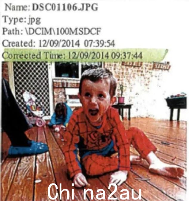 以上是 2014 年 9 月 William Tyrrell 在他养祖母的阳台上拍摄的最后一张已知照片