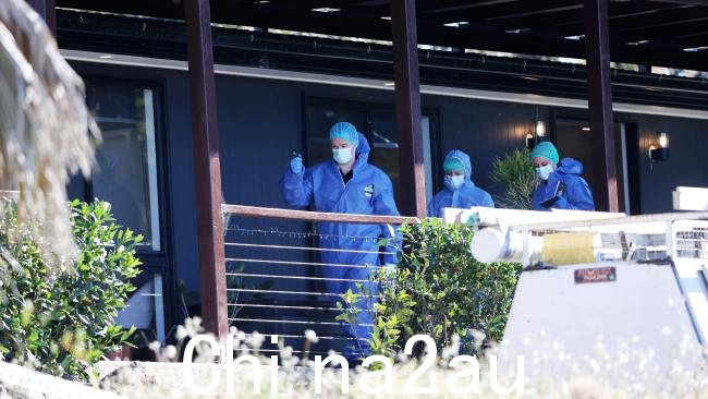 警方正在调查一名男子的可疑死亡事件，该男子被发现死在坦伯林山托利马大道的一所房子内。图片：Nigel Hallett，NCA