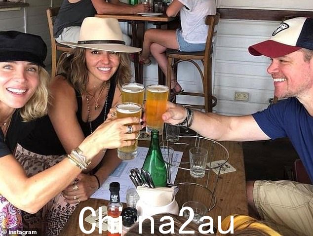 Elsa Pataky(左)Luciana(中)和好莱坞明星 Matt 专程赶来参加这次活动