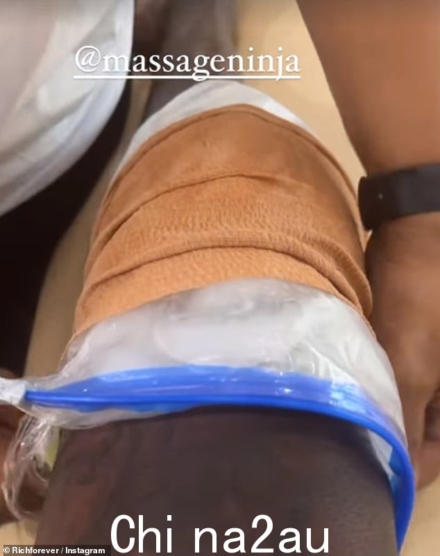 哦不!不幸的是,Rick 的特技似乎导致了膝盖受伤,他在 Instagram 上发布了他缠着绷带的腿的视频