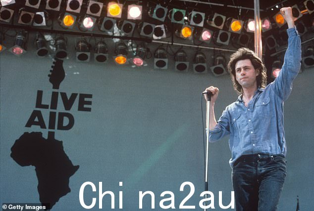 正义事业:由 Bob Geldof(如图)和 Midge Ure 组织的 Live Aid,为救济 1983 年和 1985 年埃塞俄比亚的饥荒筹集资金