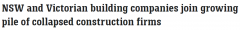 4天内2栋房屋倒塌！澳洲又有两家建筑商宣布破产，累计债务达数百万，业主和工人苦不堪言（图）