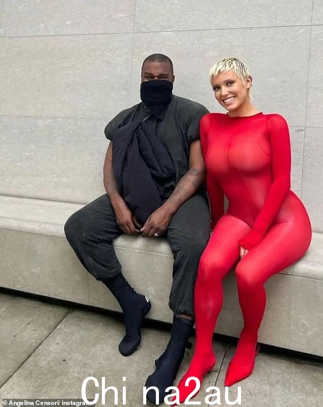 Kanye West(左)在与墨尔本本地人 Bianca Censori(右)结婚七个月后终于见到了他的澳大利亚姻亲