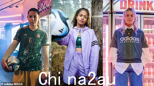女孩力量:Lena Oberdorf,21 岁、Mary Fowler,20 岁和 Alessia Russo,24 岁(从左到右)
