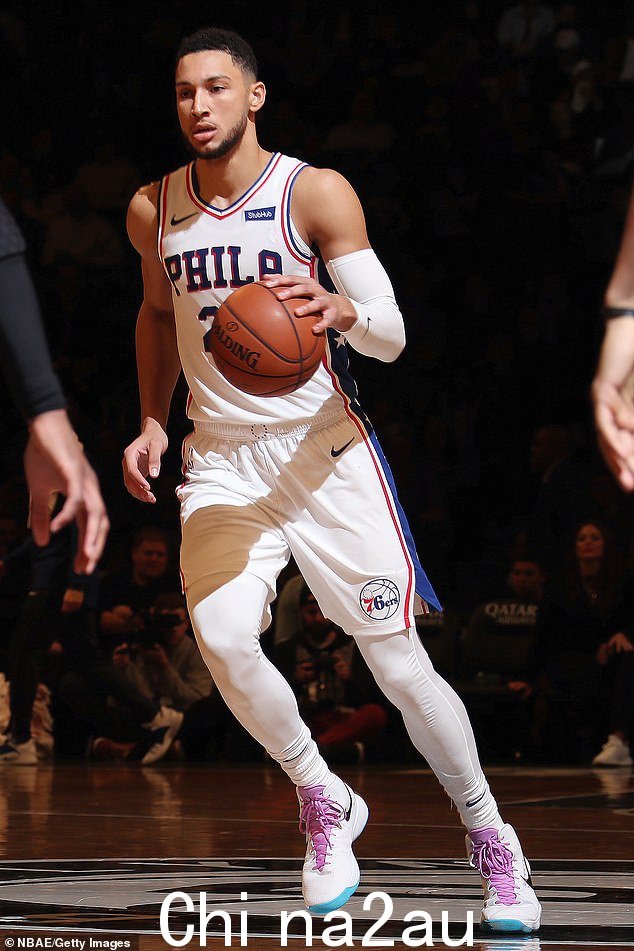 前任案例：这位超模与 Ben Simmons 的关系从 2018 年持续到 2019 年（图于 2018 年）