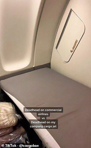 @cargobae 工作飞机上的另一个睡眠舱