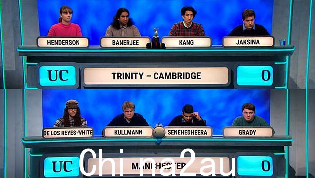 BBC 1 播出的大学挑战赛的新布景设计