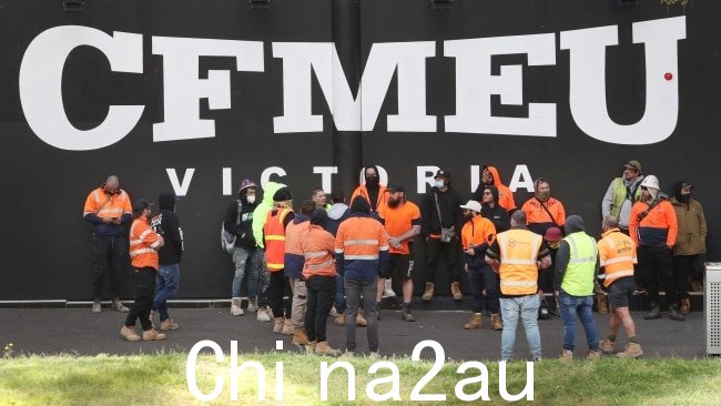 CFMEU 及其一名成员因分包商被错误地告知他不能工作，除非他加入了。图片：David Crosling