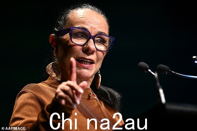 澳大利亚土著部长琳达·伯尼 (Linda Burney) 在悉尼议会之声小组会议上发表讲话