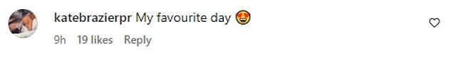 Smitten:在视频旁边,生活教练 Jeff 滔滔不绝地在标题中描述了这是多么“特别的一周”,而 Kate 也承认这是她“最喜欢的一天”