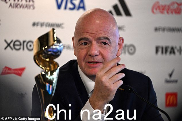 FIFA President Gianni Infantino touched down in New Zealand on Tuesday for the start of the tournament