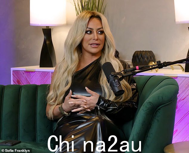 无比较:奥布里·奥戴 (Aubrey O'Day),39 ,周四在 Sofia With an F 播客上露面时表示,人们将她的前任 Pauly D(43 岁)和 Donald Trump Jr(45 岁)进行比较,这“太可怕了”