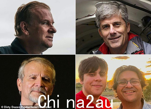 游客哈米什·哈丁(左上) ),58岁,沙扎达·达乌德(Shahzada Dawood),48岁,他的儿子苏莱曼·达乌德(Suleman Dawood)(右下),19岁,法国海军飞行员保罗-亨利·纳格奥莱(Paul-Henry Nargeolet)(左下)和拉什(Rush)(右上)全部在潜水器于大西洋中部爆炸后丧生。6 月 18 日