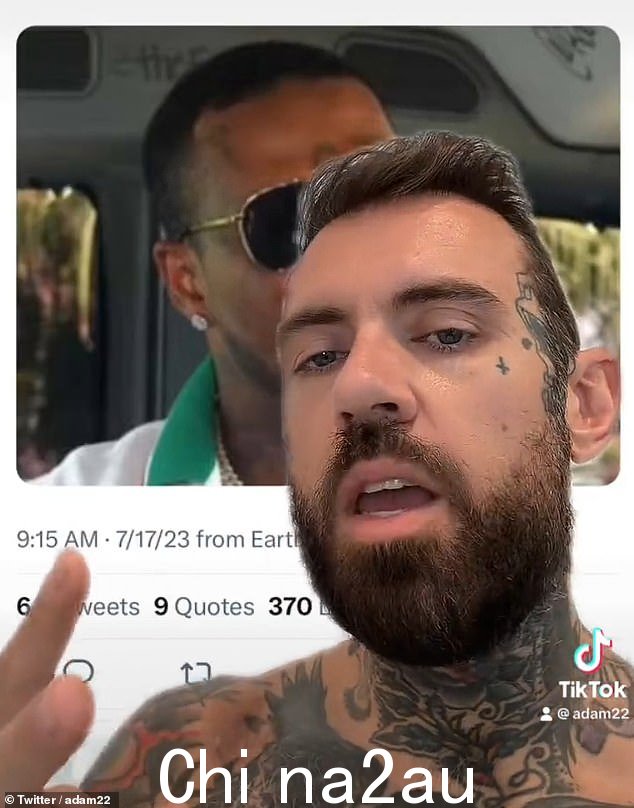 Adam22 回应与妻子上床的色情明星,威胁揭露他,并将他列入黑名单,禁止他再次与配偶发生性关系