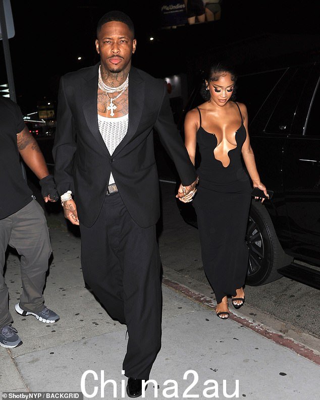 Couple goals: YG, 33, and Saweetie, 30, put their love on display as they stepped out for dinner at West Hollywood hot spot The Nice Guy on Friday night