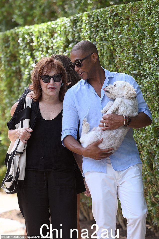 Joy Behar 于周六抵达 Don Lemon 位于萨格港的家