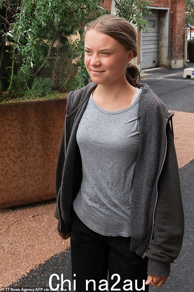 瑞典气候活动家 Greta Thunberg,被指控在马尔默 Norra hamnen 社区开展气候行动后,她于 7 月 24 日抵达瑞典马尔默地方法院开始审判