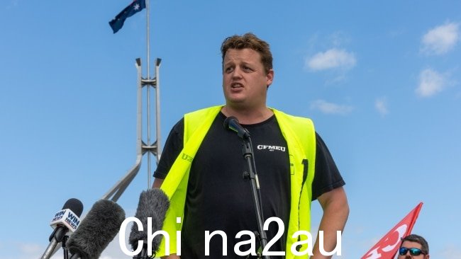 建筑林业采矿和能源联盟 (CFMEU) 正在推动政府引入超额利润税，以解决住房危机。图片：NCA NewsWire / Gary Ramage