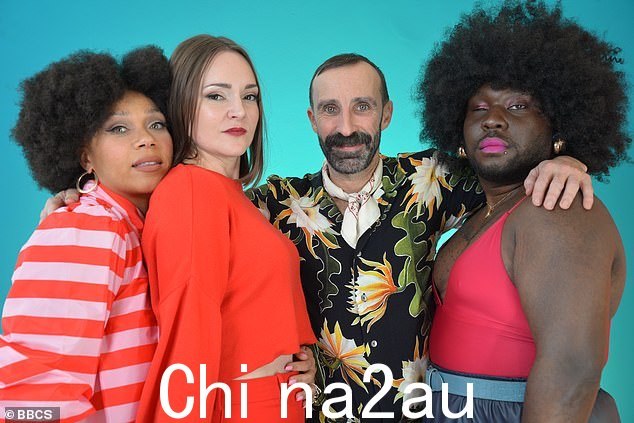 There's nothing more politically incorrect, agreed the designers and stylists in The Unique Boutique (Ch4), than making sympathetic noises while cocking your head to one side. Pictured L-R: Body confidence coach Natalie, designer Victoria and stylists David and Georgie