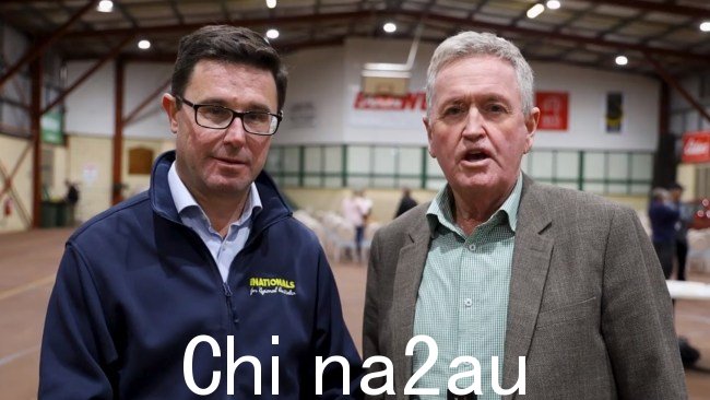 联邦国民党领袖 David Littlerpoud 和西澳反对党领袖肖恩·洛夫 (Shane Love) 反对工党在该州推出《原住民文化遗产法》。图片：Facebook，David Littleproud
