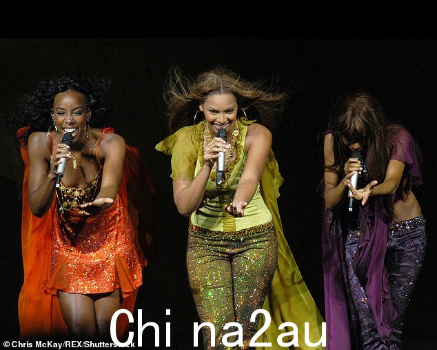 Destiny's Child 2005 年北卡罗来纳州夏洛特告别巡演中的照片