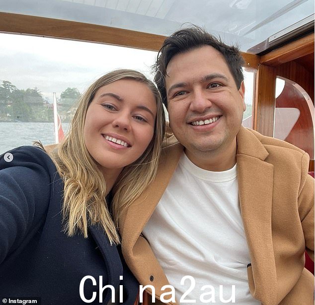 Brittany Higgins 和 David Sharaz(合影)在 2021 年发送了一系列有关 Katy Gallagher 的消息