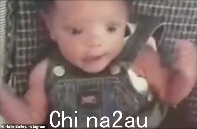 可爱:视频蒙太奇以歌手和演员婴儿时期的镜头开始