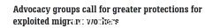 澳洲移民遭雇主剥削，举报反恐报复，面临驱逐出境！倡导团体呼吁政府立法保护