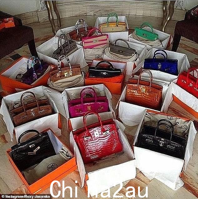 '人们购买墙壁艺术品,我买手袋!' Roxy 之前曾谈到过她的收藏