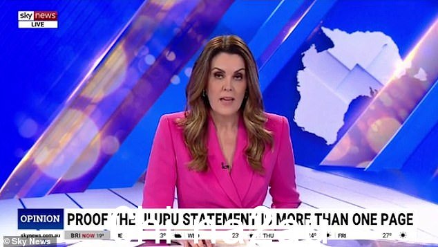 Credlin 引用了 Voice 架构师梅根·戴维斯 (Megan Davis) 和一项 FOI 请求,表明《真心声明》是一份 26 页的文档