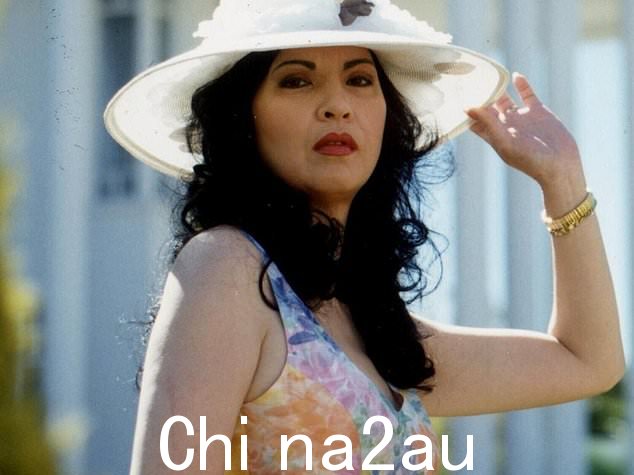 西澳大利亚女佣出身的社交名流 Rose Hancock Porteous 拍摄于 1996 年。她于 1985 年至 1992 年间与 Lang Hancock 结婚。