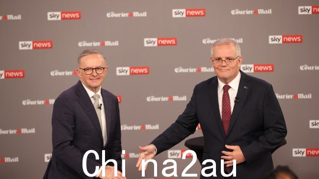 Anthony Albanese(左)和斯科特·莫里森(Scott Morrison)在担任反对党领袖和总理期间关系冷淡。图片:NCA/Jason Edwards