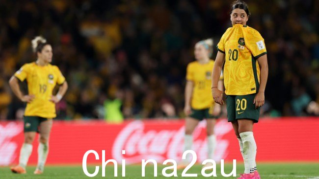 玛蒂尔达队 (The Matildas) 有在女足世界杯上被淘汰出局。图片:Maddie Meyer - FIFA/FIFA via Getty Images