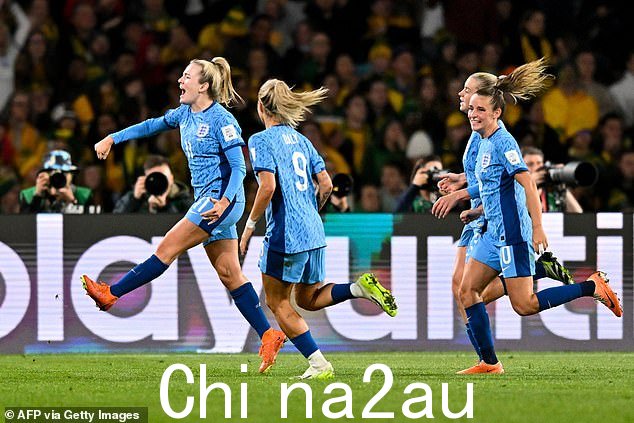 英格兰狮队以 3-1 击败澳大利亚队,获得世界杯决赛席位